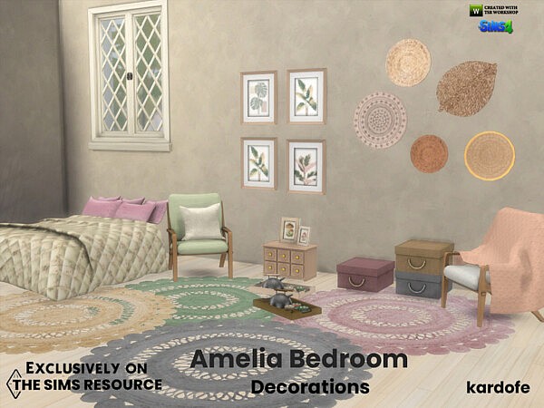 Amelia Bedroom Decorations by kardofe from TSR • Sims 4 Downloads