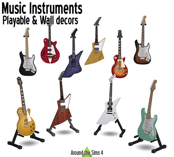 Music Instruments from Around The Sims 4