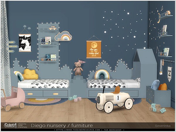 Diego nursery furniture by Severinka  from TSR