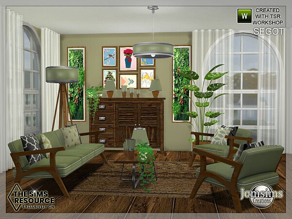 Segot living room by jomsims from TSR