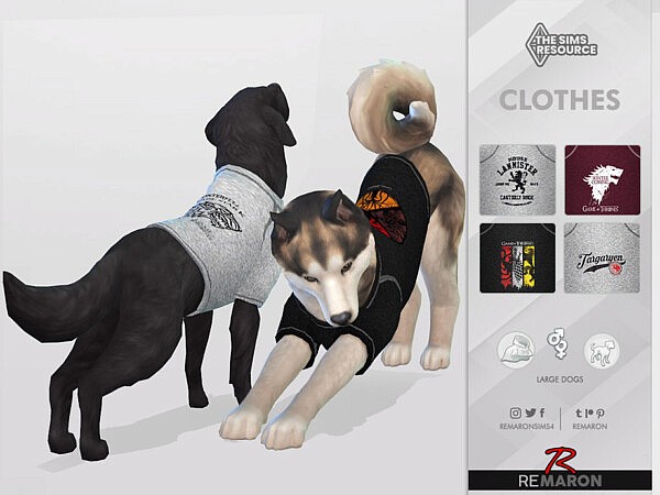 GOT Shirt 01 for Large Dogs by remaron from TSR
