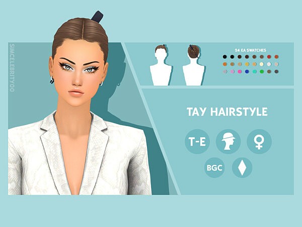 Tay Hairstyle by simcelebrity00 from TSR