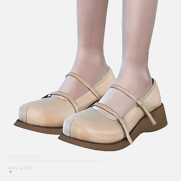 Round Toe Flat Shoes from Charonlee