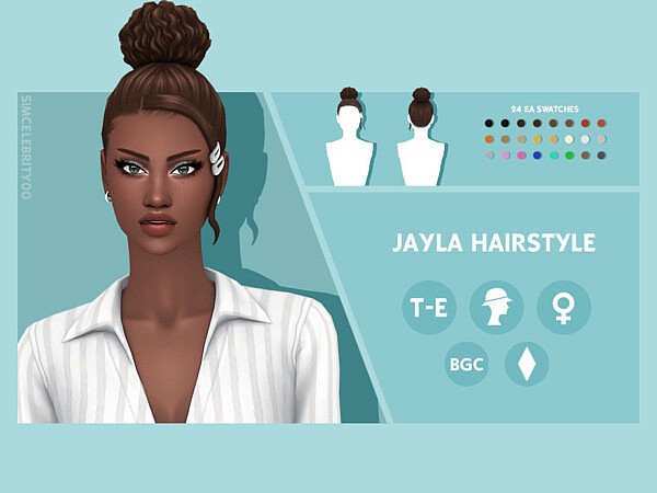 Jayla Hairstyle by simcelebrity00 from TSR