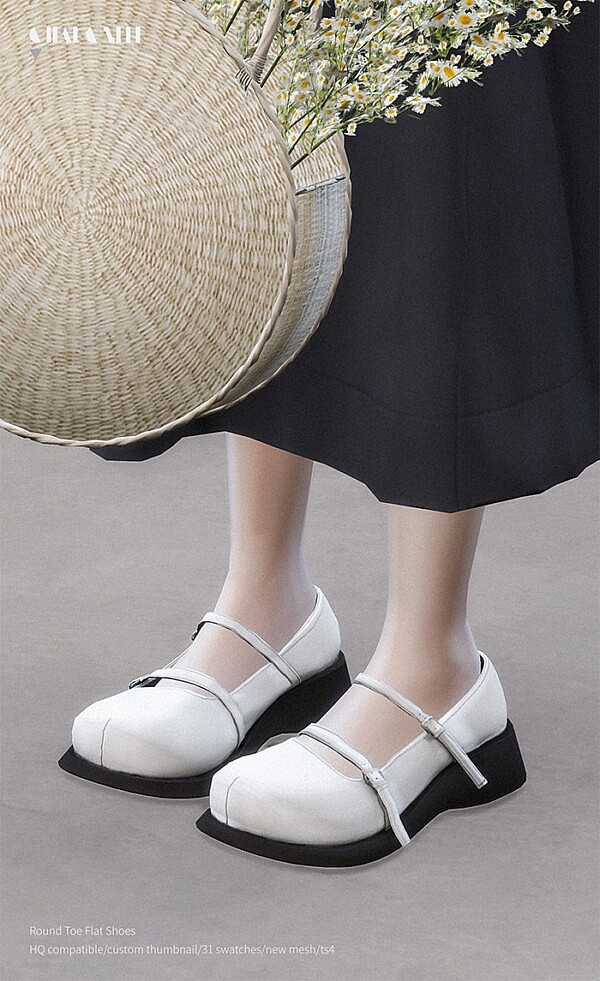 Round Toe Flat Shoes from Charonlee