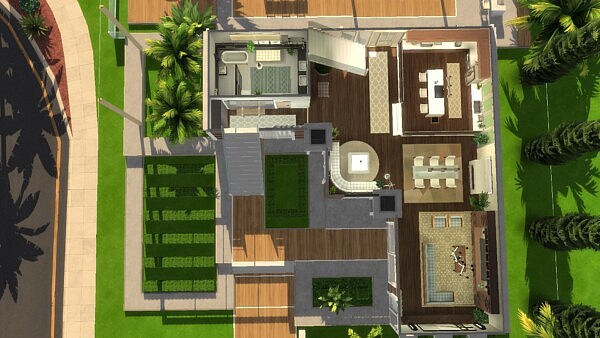 Modern Family House by plumbobkingdom from Mod The Sims