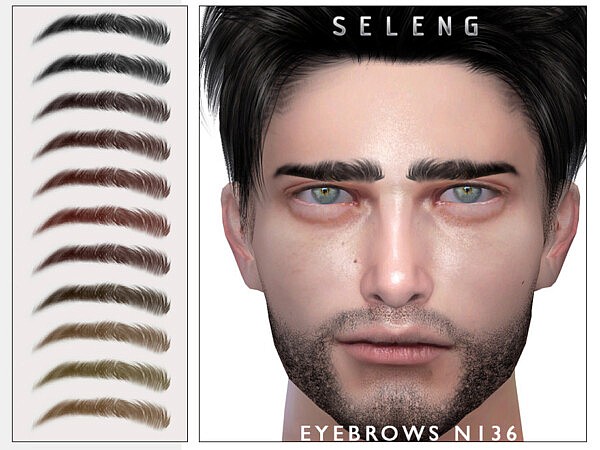 Eyebrows N136 by Seleng from TSR