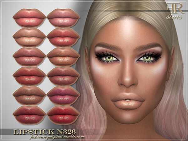 Lipstick N326 by FashionRoyaltySims from TSR