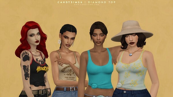 DIAMOND TOP from Candy Sims 4