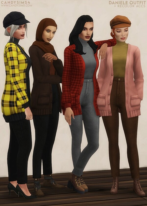 DANIELE OUTFIT from Candy Sims 4