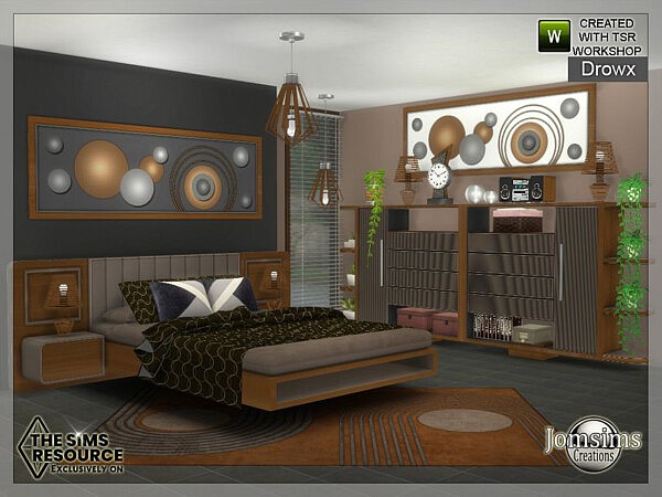 Drowx bedroom by jomsims from TSR