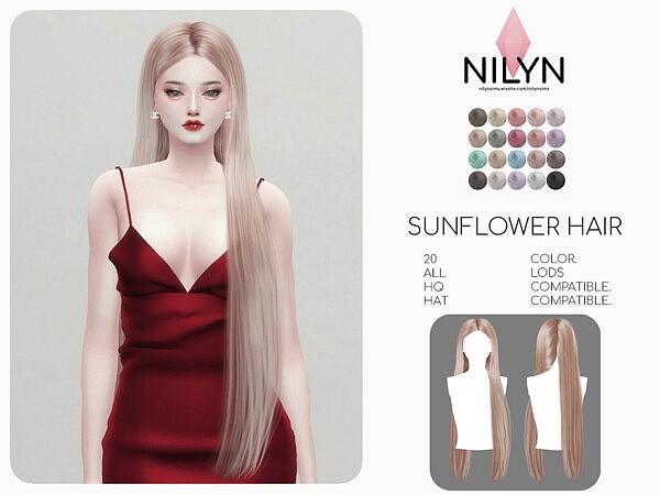 SUNFLOWER HAIR by Nilyn from TSR
