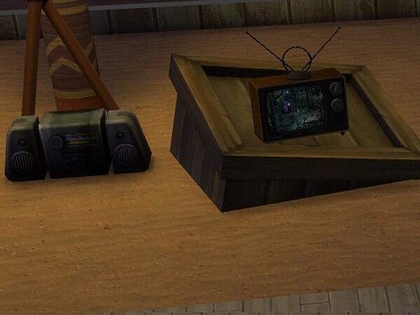 Off the Grid TV & Radio by SlyVenom from Mod The Sims