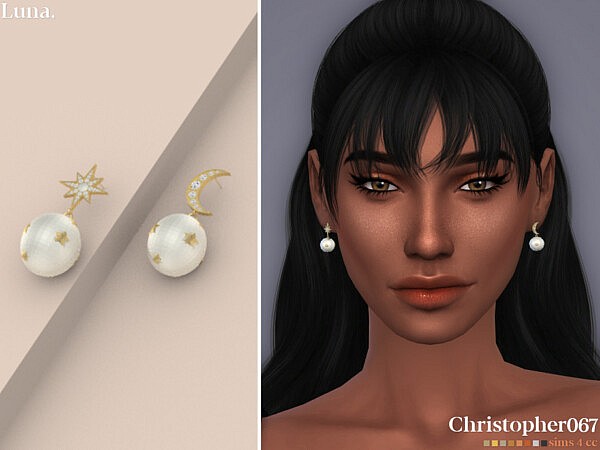 Luna Earrings by christopher067 from TSR