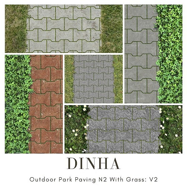 Outdoor Park Paving N2: V1 & V2 from Dinha Gamer