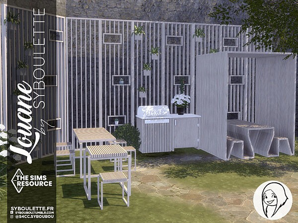 Louane outdoor BBQ set (part 2) by Syboubou from TSR