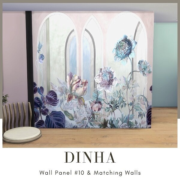 Wall Panel #10 & Matching Walls from Dinha Gamer