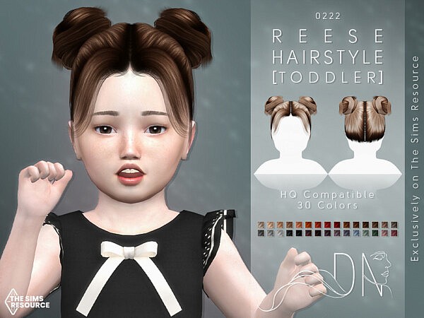 Reese Hairstyle [Toddler] by DarkNighTt from TSR