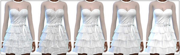Wedding Mini Dresses from Annett`s Sims 4 Welt