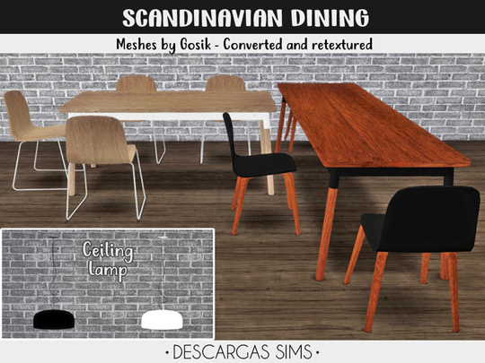 Scandinavian Dining from Descargas Sims