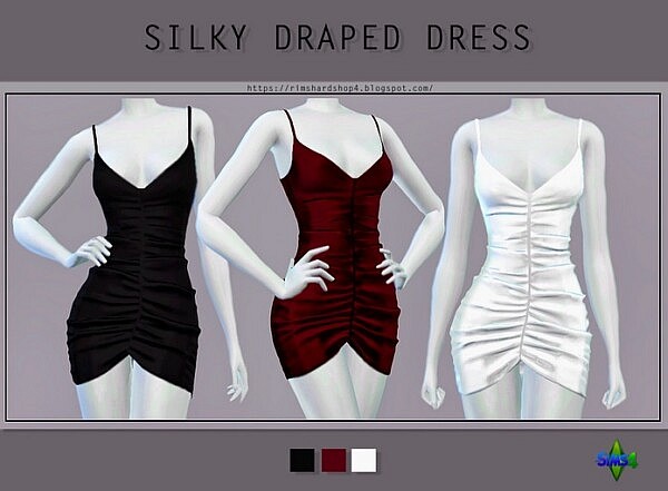 Silky Draped Dress from Rimshard Shop