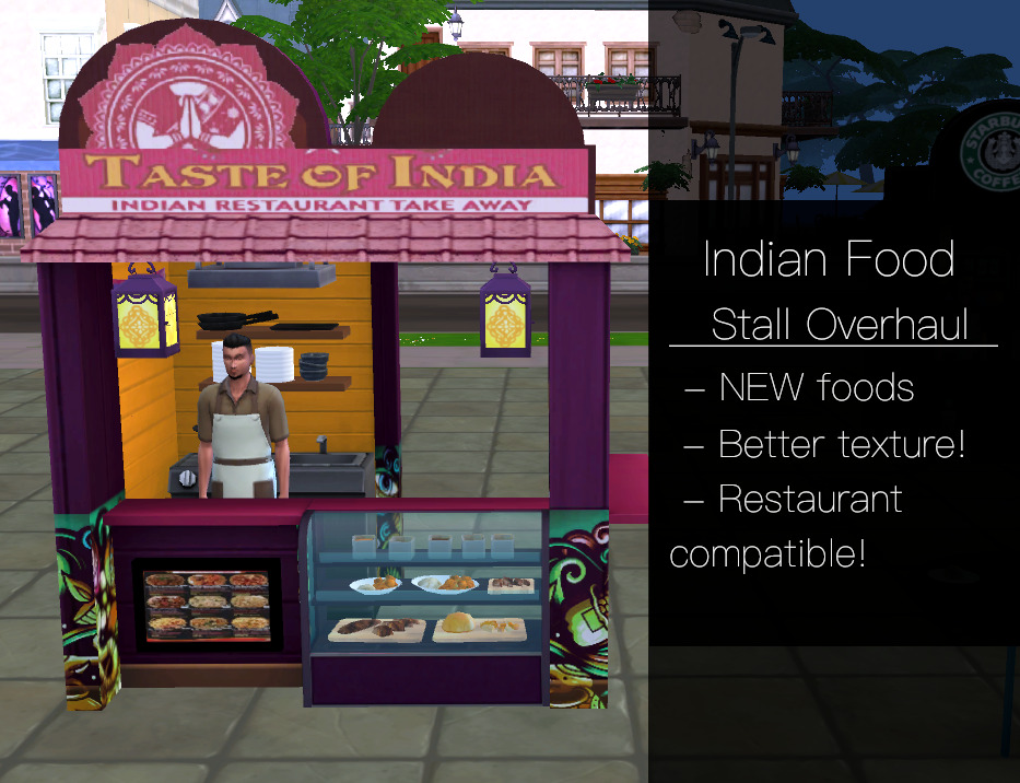 Indian Food Stall Overhaul by QMBiBi from Mod The Sims • Sims 4 Downloads