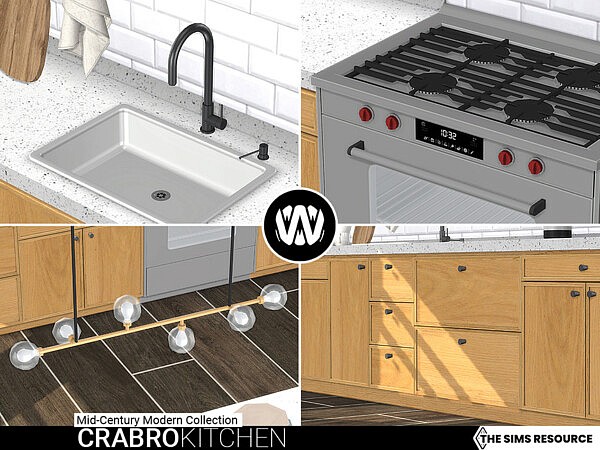 Mid Century Modern   Crabro Kitchen by wondymoon from TSR