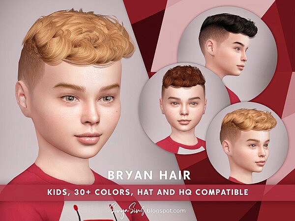 Bryan Hair KIDS by SonyaSimsCC from TSR