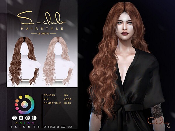 Wavy Long hair (Ailey II) by S Club from TSR