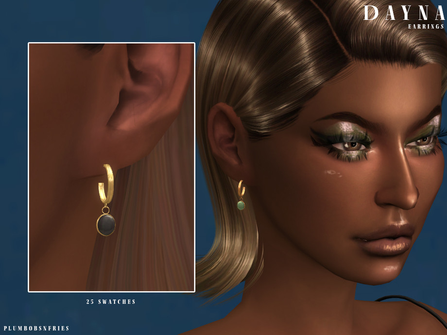 Dayna Earrings By Plumbobs N Fries From Tsr • Sims 4 Downloads