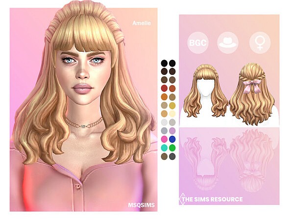 Amelie Hair by MSQSIMS from TSR