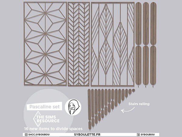 Pascaline set   Room dividers part 2 by Syboubou from TSR