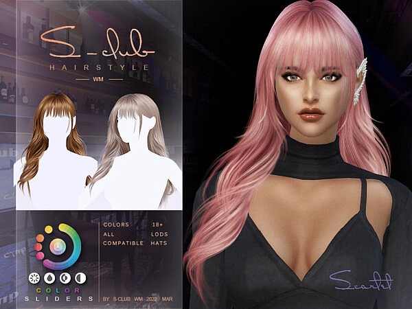 Curly long hair   Scarlet II by S CLUB from TSR