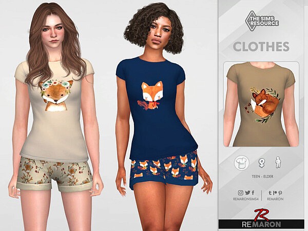 PJ Fox Shirt 01 for Female by remaron from TSR