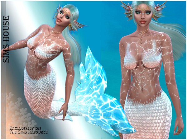 Mermaid Outfit Top by Sims House from TSR