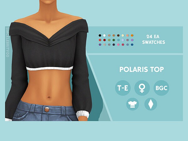 Polaris Top by simcelebrity00 from TSR