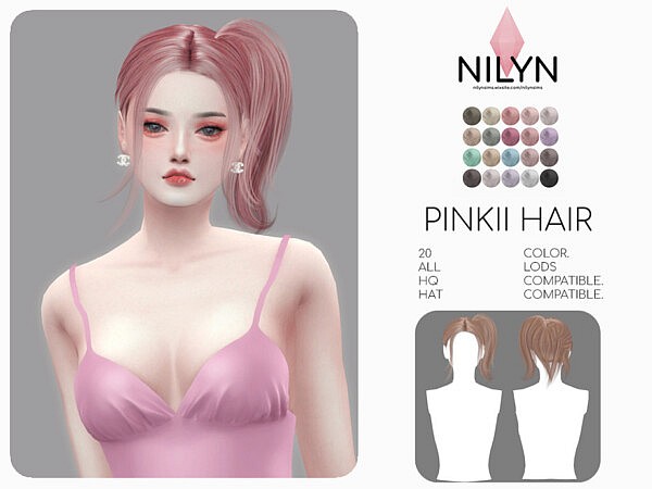 PINKII HAIR by Nilyn from TSR