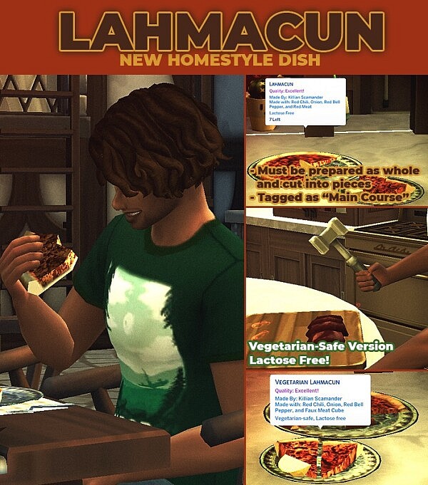 Lahmacun   New Custom Recipe by RobinKLocksley from Mod The Sims