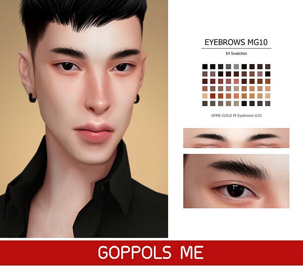 GOLD M Eyebrows G10 from GOPPOLS Me