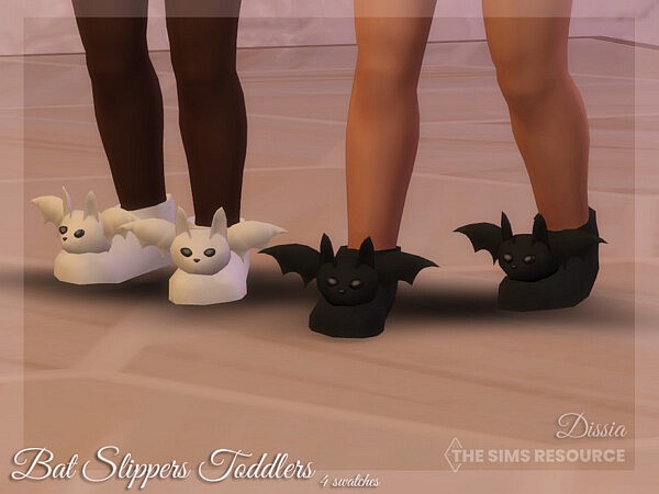 Bat Slippers (Toddlers) by Dissia from TSR