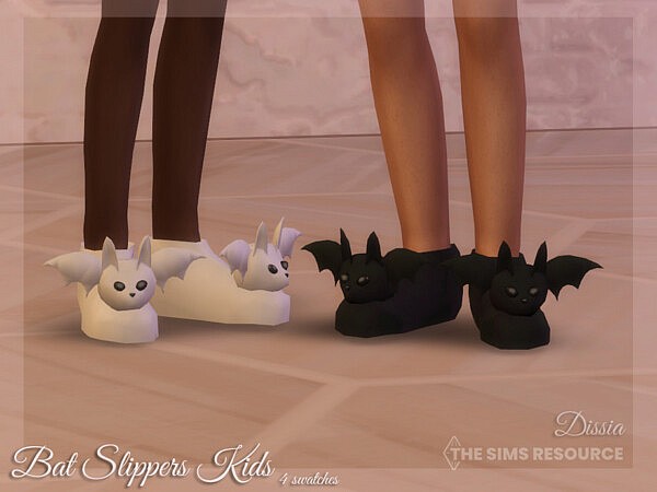 Bat Slippers (Kids) by Dissia from TSR