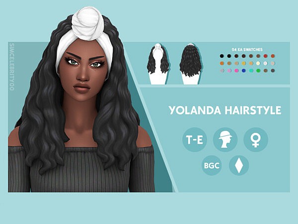Yolana Hair by simcelebrity00 from TSR