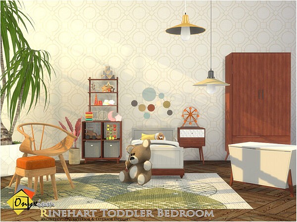 Mid Century Modern   Rinehart Toddler Bedroom by Onyxium from TSR