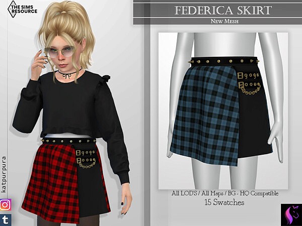Federica Skirt by KaTPurpura from TSR
