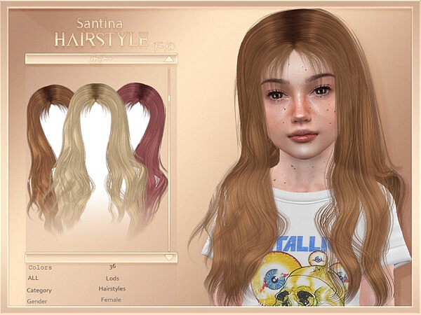 Santina (Child Hair) by JavaSims from TSR