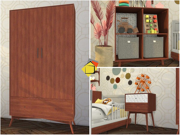 Mid Century Modern   Rinehart Toddler Bedroom by Onyxium from TSR