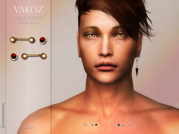 Vakoz Collarbone Piercing by Suzue from TSR