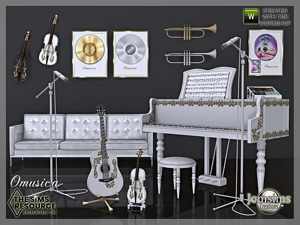 Omusica musical room by jomsims from TSR