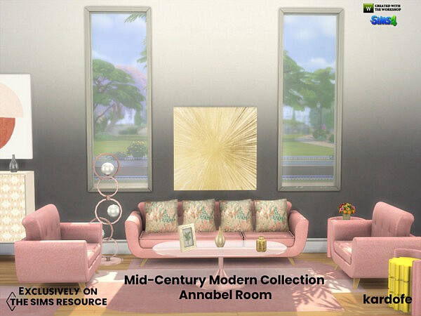 Mid Century Modern Collection Annabel Room by kardofe from TSR