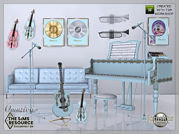 Omusica musical room by jomsims from TSR
